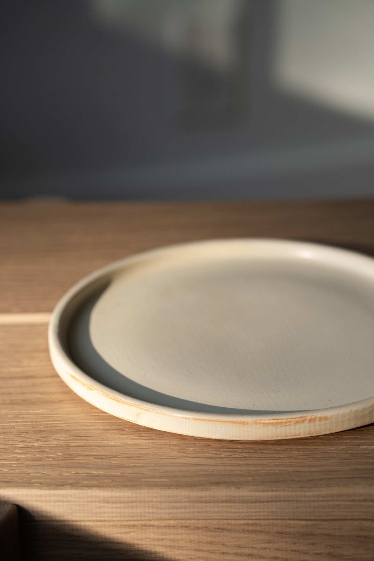 Creating Comfort Stoneware Plates, Matte Beige