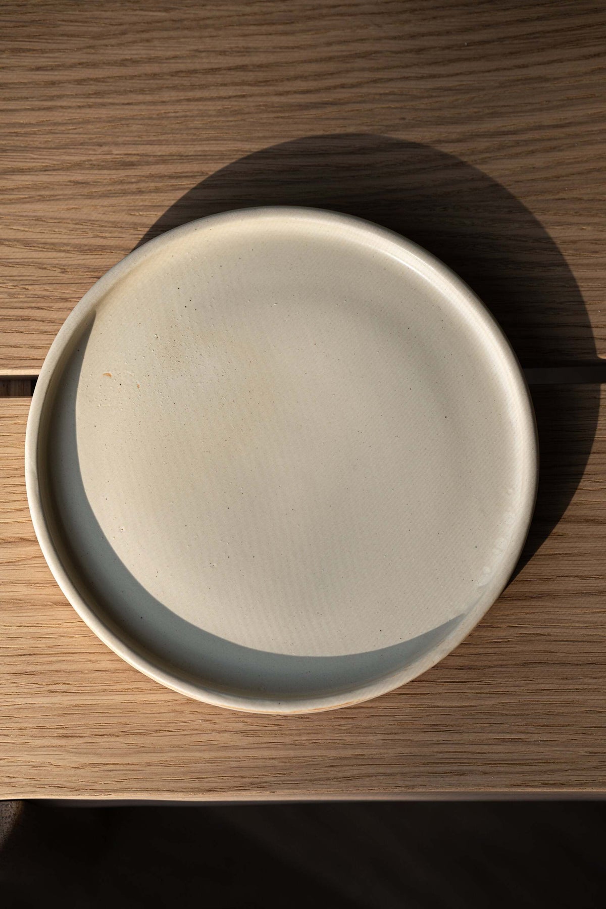 Creating Comfort Stoneware Plates, Matte Beige