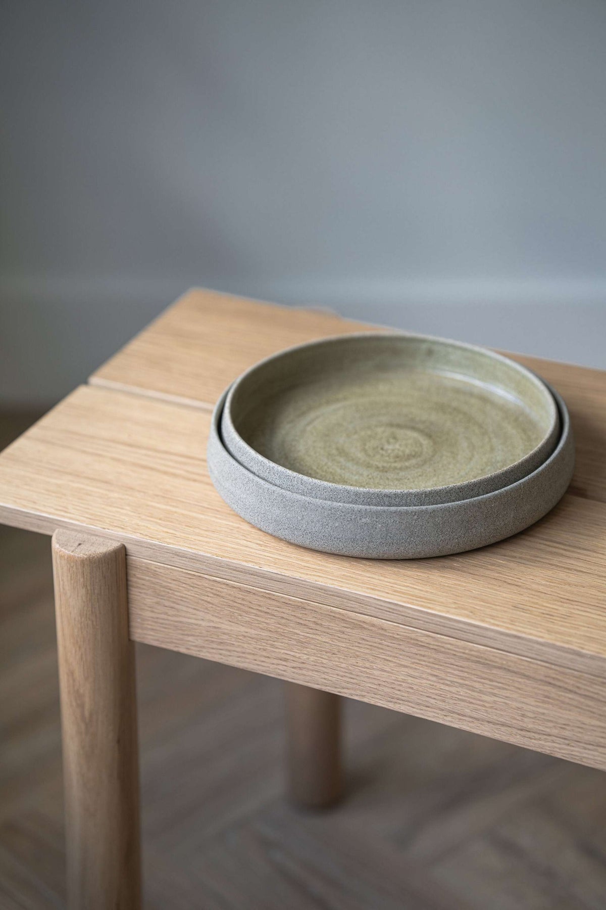 Creating Comfort High-Rim Stoneware Salad Plates