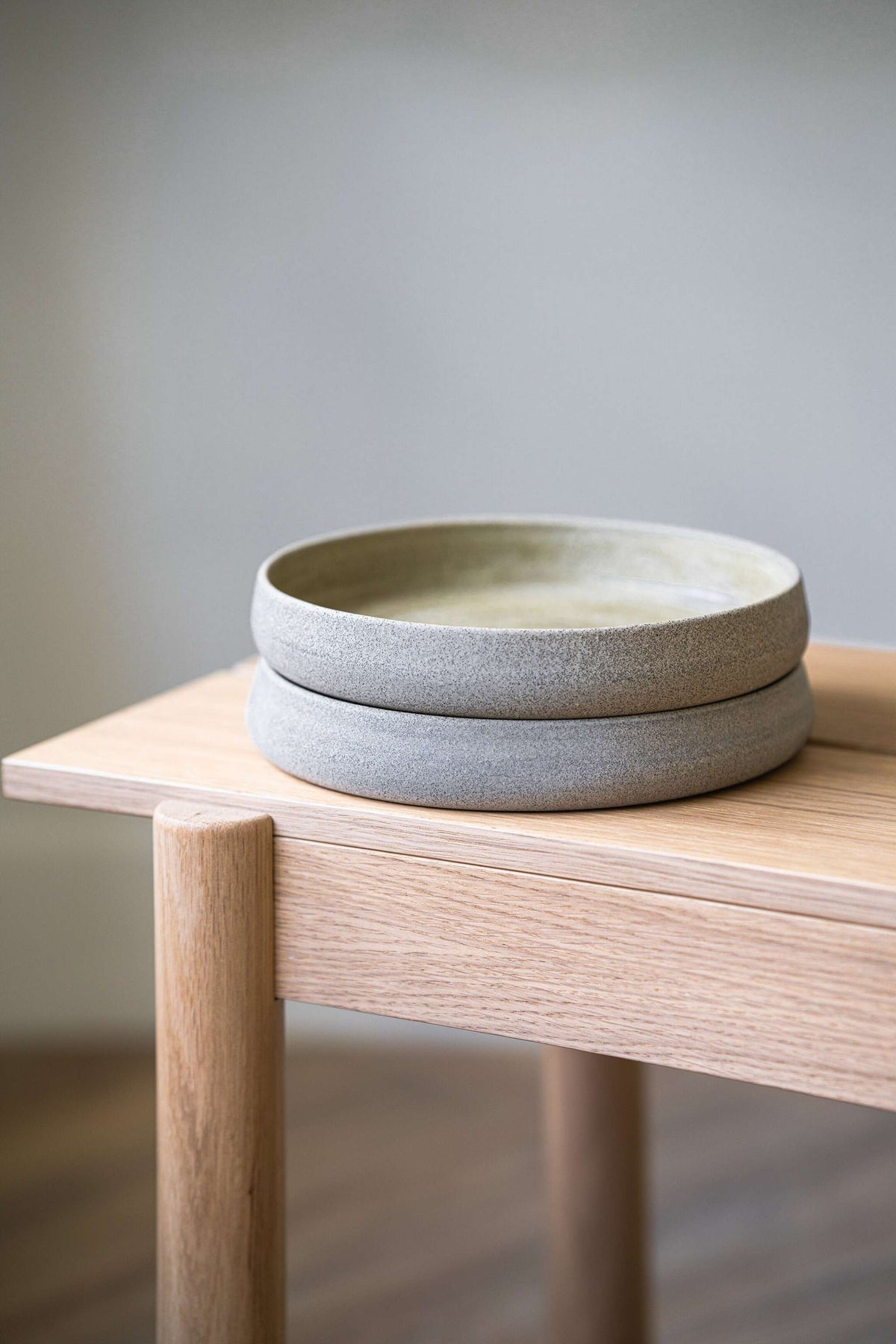 Creating Comfort High-Rim Stoneware Salad Plates