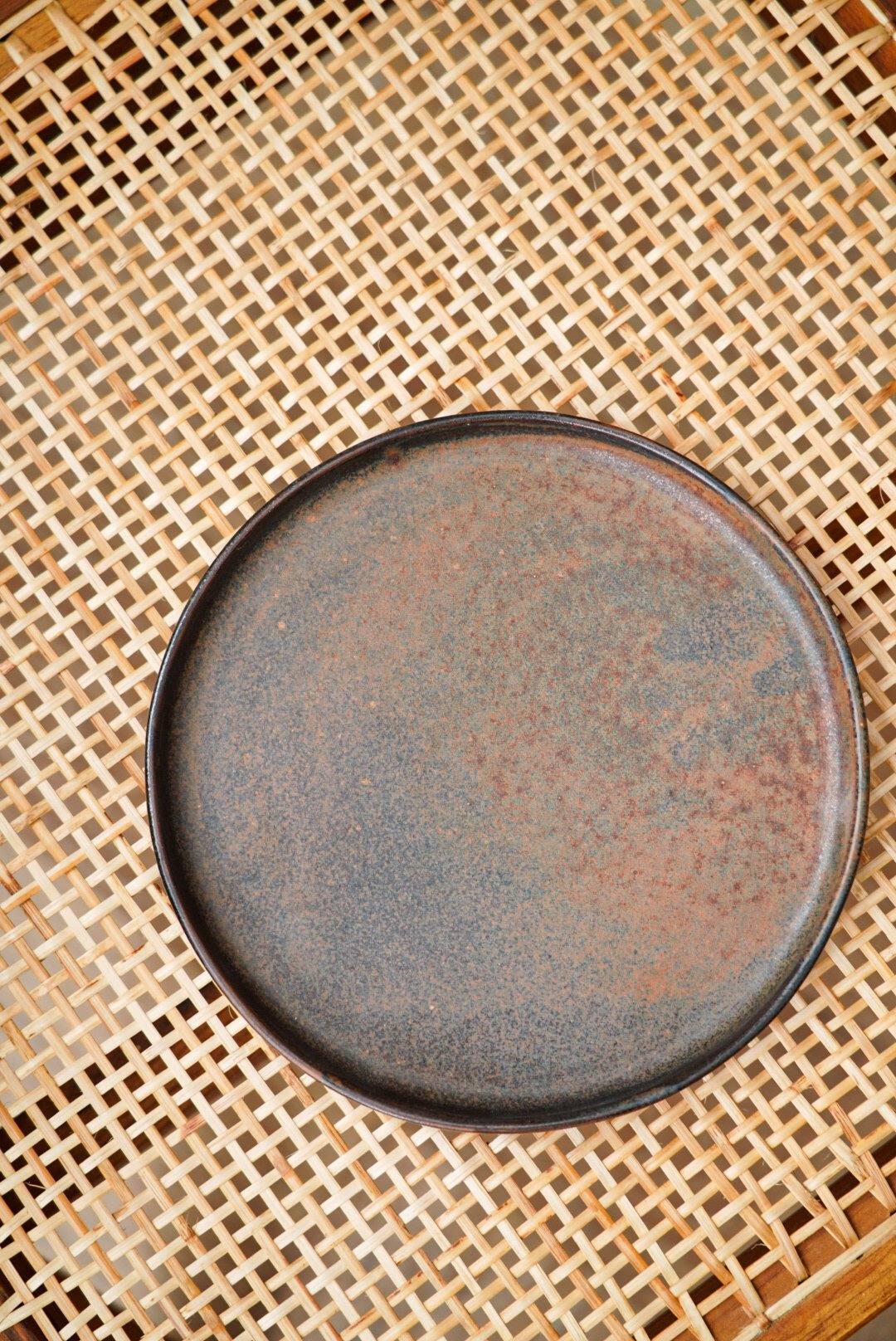 Creating Comfort Stoneware Plates, Rust
