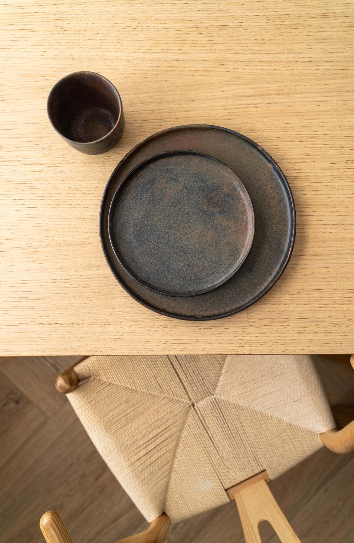 Creating Comfort Stoneware Plates, Rust
