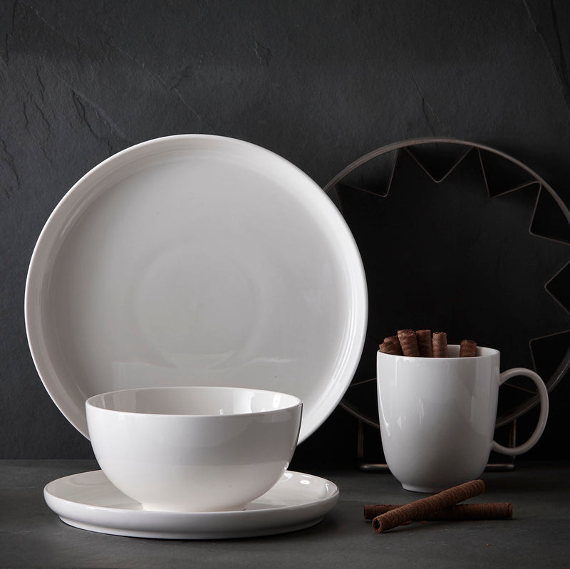 Trudeau Mercerie Porcelain Dinnerware Set, 16-Piece