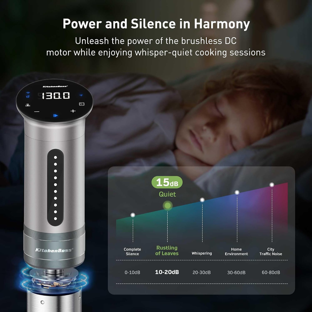 G310PS Wi-Fi Sous Vide Cooker, 1100W