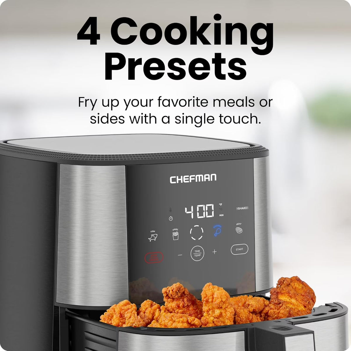 Upgrade your kitchen with the NEW Turbofry Air Fryer! 🌟 Digital controls & 5 Qt capacity in sleek stainless steel! 🍟✨ #HealthyEating #AirFryer