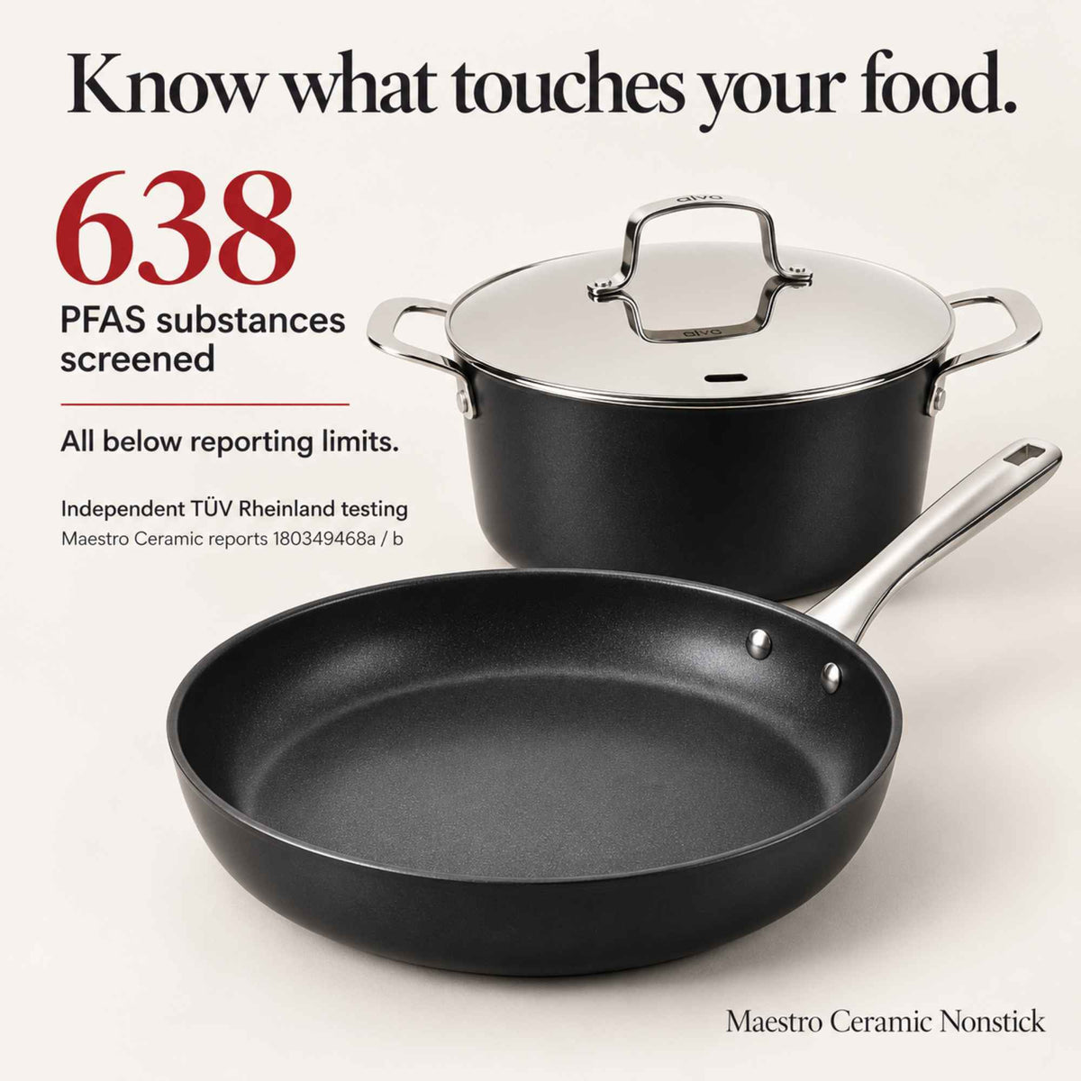 Alva Ceramic Nonstick Cookware Set, 12-Piece