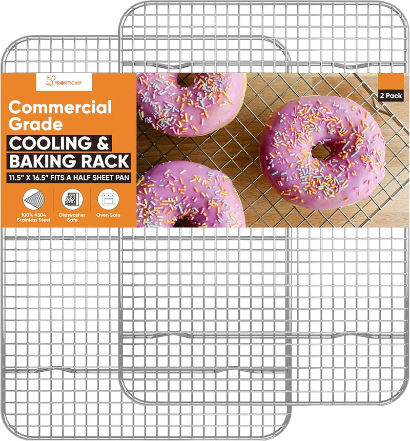 PriorityChef Stainless Steel Cooling Racks, Set of 2