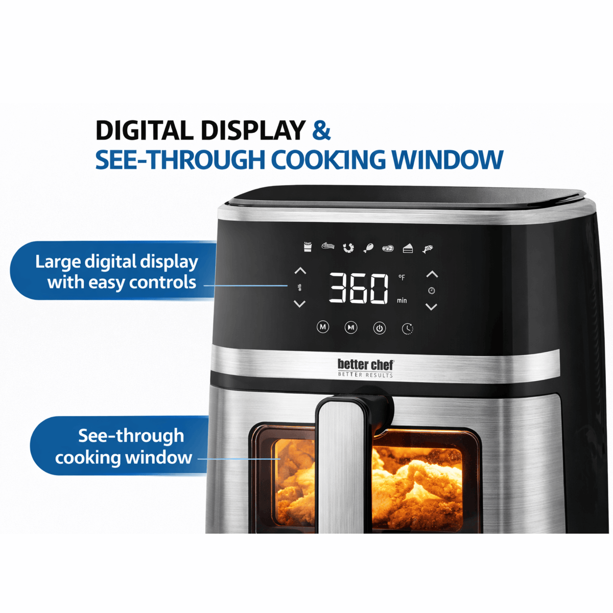 Better Chef Digital Air Fryer, 5 L