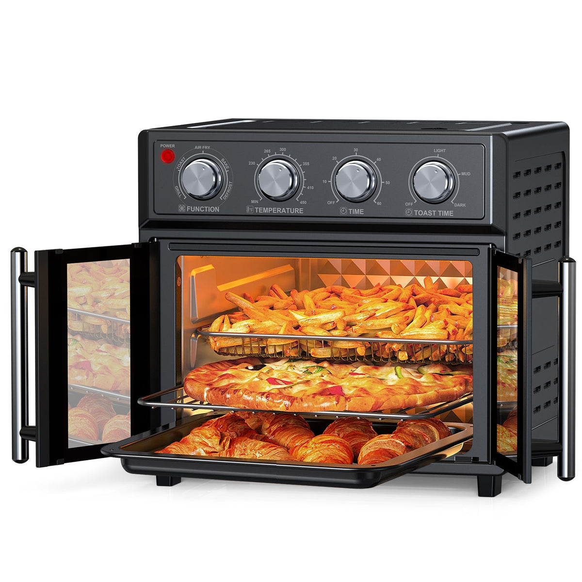 PlumChef Air Fryer Toaster Oven, 26 qt