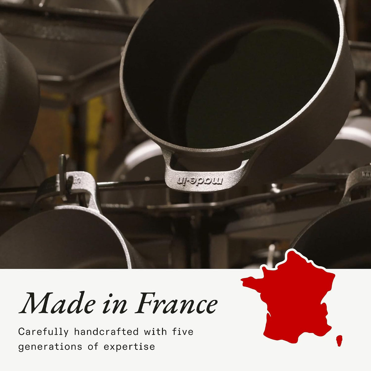 Made in Cookware - Dutch Oven 5.5 Quart (Linen) - Enameled Cast Iron - Exceptional Heat Retention & Durability - Professional Cookware - Crafted in France - Induction Compatible
