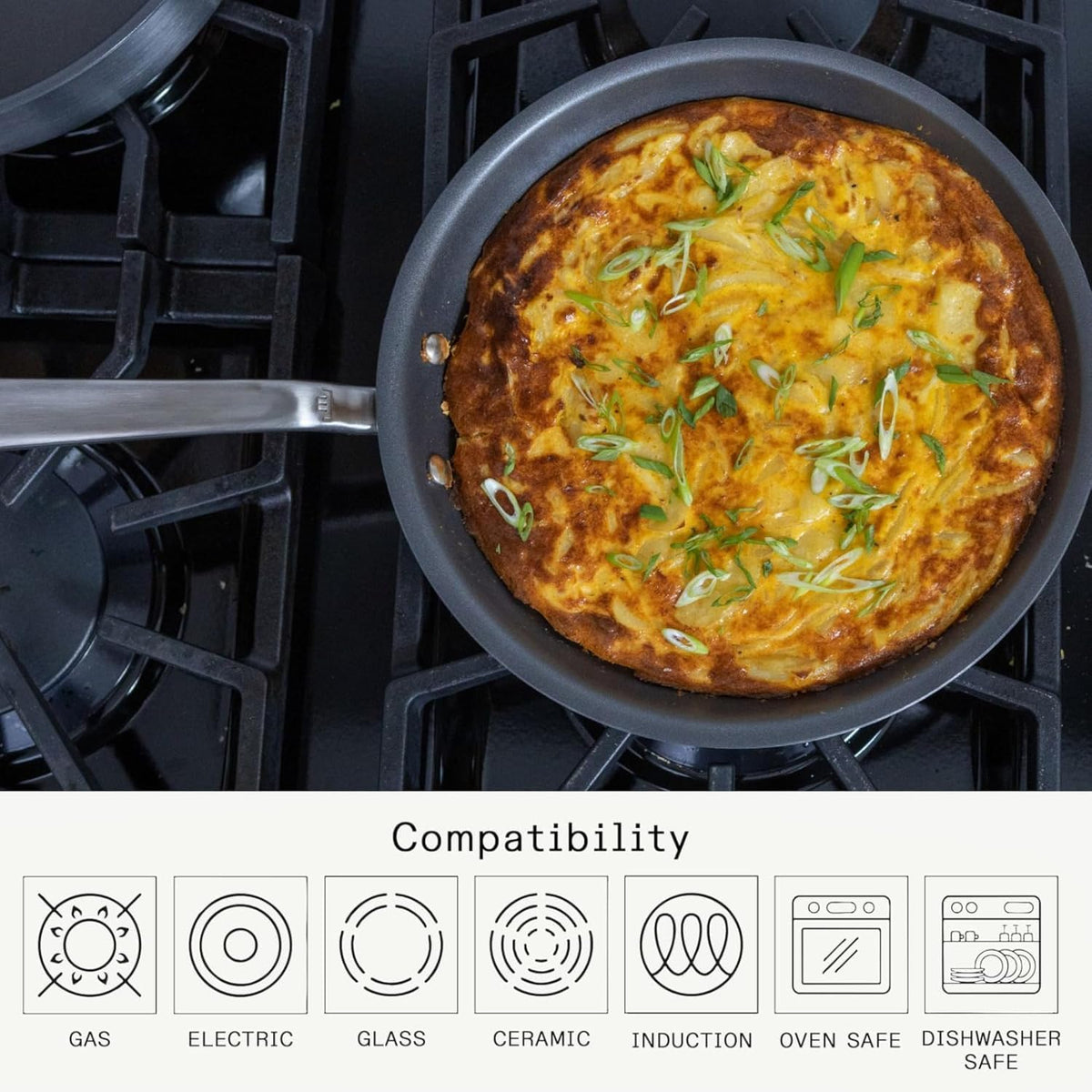 Made in Cookware - Procoat 12" Non Stick Frying Pan (Graphite) - 5 Ply Stainless Clad Nonstick - Professional Cookware - Crafted in USA - Induction Compatible