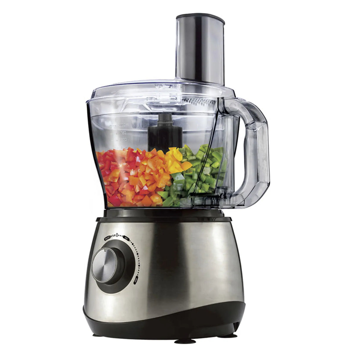 8-Cup Plastic Food Processor ( Stainless Steel )