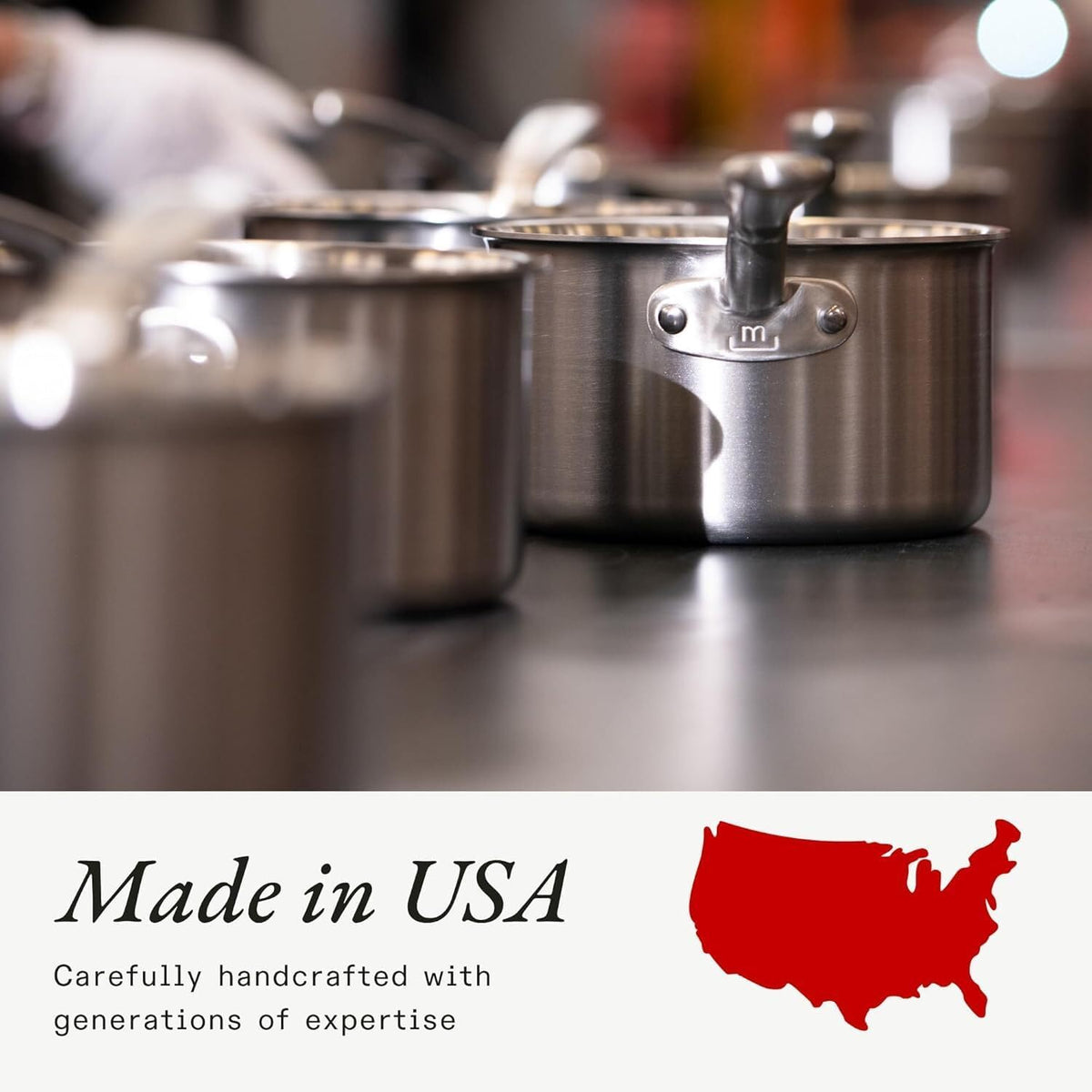 Made in Cookware - 10-Inch Stainless Steel Frying Pan - 5 Ply Stainless Clad - Professional Cookware - Crafted in USA - Induction Compatible