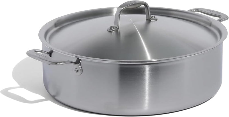 Made In Stainless Steel Rondeau with Lid, 10 qt