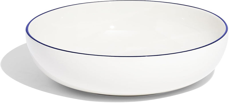 Made In Porcelain Serving Bowl, Navy Rim