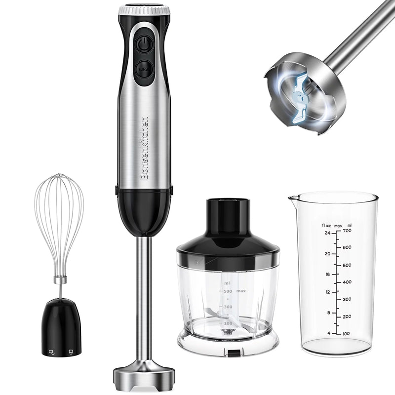Bonsenkitchen Immersion Blender, 4-in-1