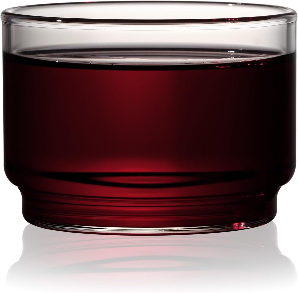 Bodega Glasses - Stackable Drinking Glasses Set - Modern Glassware for Wine and Cocktails - 7Oz Set of 6