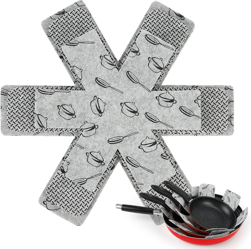 Felt Pot and Pan Protectors, Set of 9