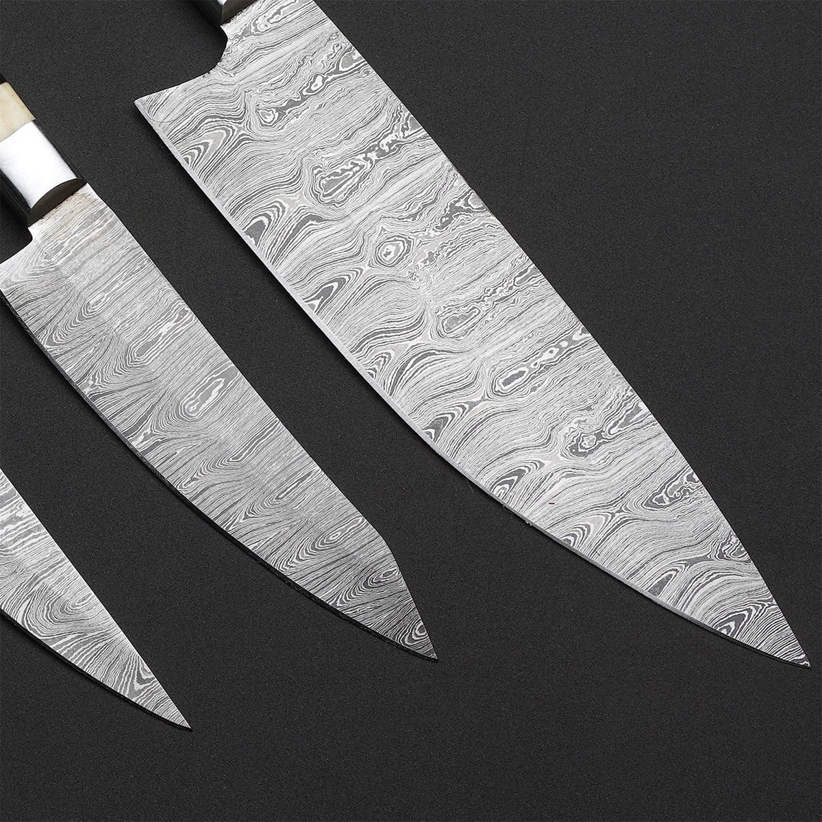 Handmade Damascus Chef Knife Set, 3-Piece