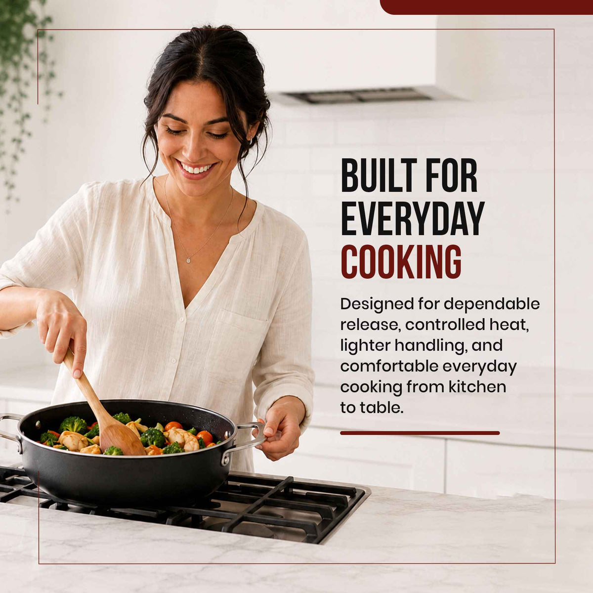 Maestro Ceramic Nonstick Sauté Pan, 3.5-Qt