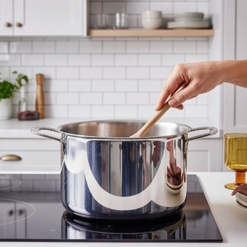 Alva 5-Ply Stainless Steel Stock Pot with Lid, 7 qt