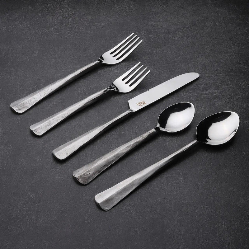 Ridge Flatware Place Setting, 5-Piece