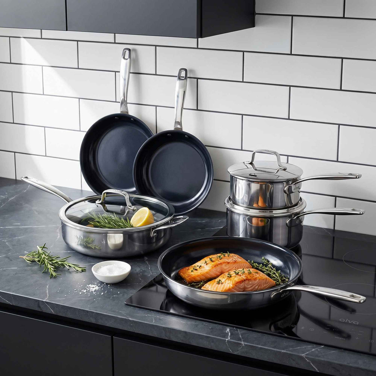 Alva Hybrid Cookware Set, 7-Piece