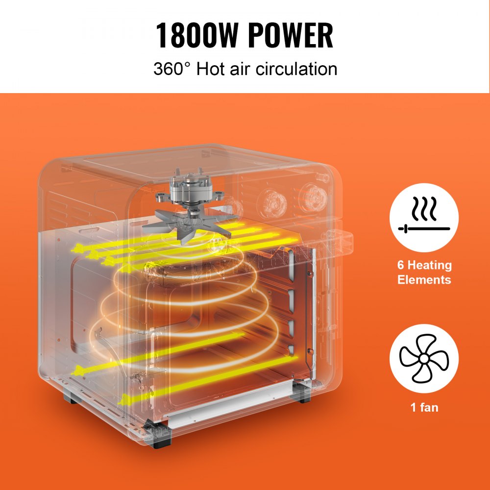 VEVOR Air Fryer Toaster Oven, 18 L